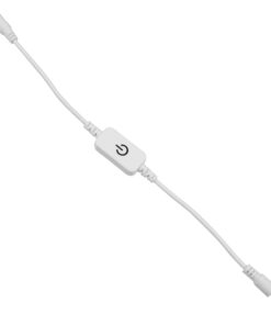 GloboStar® 73303 LED Dimmer Αφής με Διακόπτη On/Off Λευκό DC 12-24V Max 120W