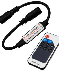 GloboStar® 73308 Ασύρματο LED Dimmer με Χειριστήριο RF DC 5V (30w) – DC 12V (72w) – DC 24V (144w)