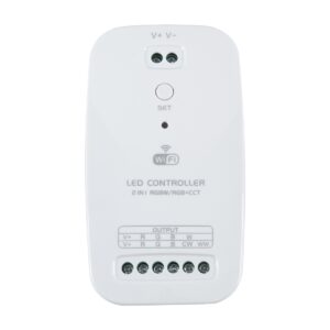 GloboStar® 73355 Ασύρματος WiFi LED RGBW+WW+CCT Controller IOS/Android 2in1 DC 9-24V Max 180W