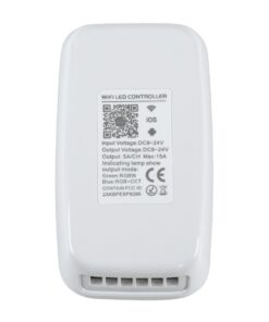 GloboStar® 73355 Ασύρματος WiFi LED RGBW+WW+CCT Controller IOS/Android 2in1 DC 9-24V Max 180W