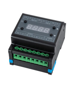 GloboStar® 73372 AC Triac DMX Dimmer Din Rail Ράγας 3 Καναλιών AC 100-240V 3 x 1A 220W – Max 3A 660W – IP20 Μ8 x Π9 x Υ6cm – 5 Years Warranty