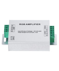 GloboStar® 73392 DC Power & Signal High Speed Amplifier Ενισχυτής Ισχύος & Σήματος Υψηλών Ταχυτήτων 3 Καναλιών DC 12-24V 3 x 4A 96W – Max 12A 288W – IP20 RGB Μ10.5 x Π6.5 x Υ2.5cm – 2 Years Warranty