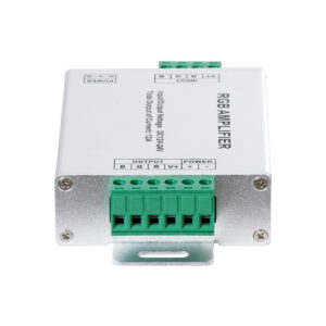 GloboStar® 73392 DC Power & Signal High Speed Amplifier Ενισχυτής Ισχύος & Σήματος Υψηλών Ταχυτήτων 3 Καναλιών DC 12-24V 3 x 4A 96W – Max 12A 288W – IP20 RGB Μ10.5 x Π6.5 x Υ2.5cm – 2 Years Warranty