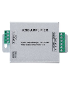 GloboStar® 73392 DC Power & Signal High Speed Amplifier Ενισχυτής Ισχύος & Σήματος Υψηλών Ταχυτήτων 3 Καναλιών DC 12-24V 3 x 4A 96W – Max 12A 288W – IP20 RGB Μ10.5 x Π6.5 x Υ2.5cm – 2 Years Warranty