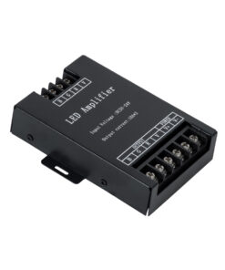 GloboStar® 73393 DC Power & Signal High Speed Amplifier Ενισχυτής Ισχύος & Σήματος Υψηλών Ταχυτήτων 3 Καναλιών DC 12-24V 3 x 10A 240W – Max 12A 720W – IP20 RGB Μ11 x Π9 x Υ2.5cm – 2 Years Warranty