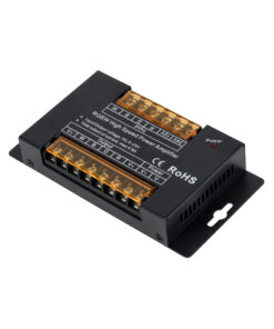 GloboStar® 73394 DC Power & Signal High Speed Amplifier Ενισχυτής Ισχύος & Σήματος Υψηλών Ταχυτήτων 4 Καναλιών DC 5-24V 4 x 8A 768W – Max 32A 768W – IP20 – Μ14.5 x Π7.5 x Υ2.5cm – 3 Χρόνια Εγγύηση