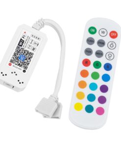 GloboStar® 73404 Ασύρματος Smart Home Wi-Fi LED RGBW Controller με 2 Εξόδους RGBW και Χειριστήριο 2.4Ghz RF DC 12V Max 144W – DC 24V Max 288W