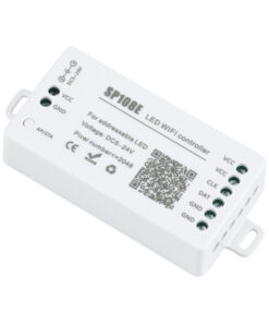 GloboStar® 73409 SP108E Ασύρματος WiFi LED FULL COLOR Magic Digital Pixel Controller iOS/Android για LED Digital Πολύχρωμα και Μονόχρωμα Προϊόντα DC 5-24V 1 x 2048 IC Max