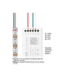 GloboStar® 73409 SP108E Ασύρματος WiFi LED FULL COLOR Magic Digital Pixel Controller iOS/Android για LED Digital Πολύχρωμα και Μονόχρωμα Προϊόντα DC 5-24V 1 x 2048 IC Max