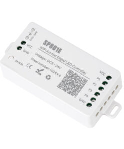 GloboStar® 73415 SP801E Ασύρματος WiFi Art-Net LED FULL COLOR Magic Digital Pixel Controller iOS/Android για LED Digital Πολύχρωμα και Μονόχρωμα Προϊόντα DC 5-24V 4 x 1024 IC Max