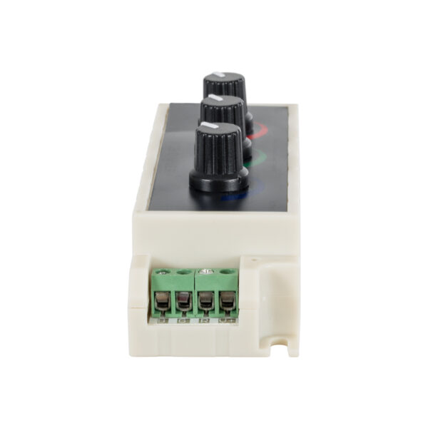 GloboStar® 73419 DC RGB Dimmer Controller 3 Καναλιών DC 12V 3 x 9A 144W – Max 27A 144W – IP20 Μ13 x Π4 x Υ4.5cm – 3 Χρόνια Εγγύηση