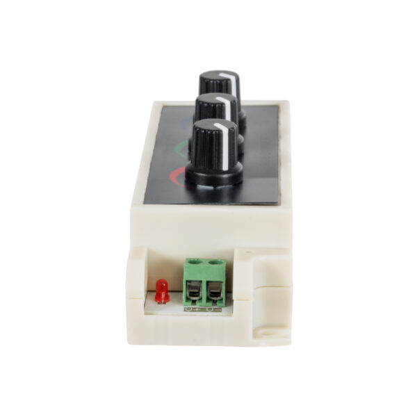 GloboStar® 73419 DC RGB Dimmer Controller 3 Καναλιών DC 12V 3 x 9A 144W – Max 27A 144W – IP20 Μ13 x Π4 x Υ4.5cm – 3 Χρόνια Εγγύηση