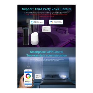 GloboStar® 73423 Mi-Light MiBOXER WL-Box1 – Smart 2.4GHz Gateway Bridge to WiFi-IEEE 802.11b/g/n DC 5V / 500mA