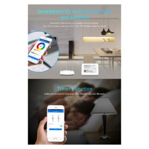 GloboStar® 73423 Mi-Light MiBOXER WL-Box1 – Smart 2.4GHz Gateway Bridge to WiFi-IEEE 802.11b/g/n DC 5V / 500mA