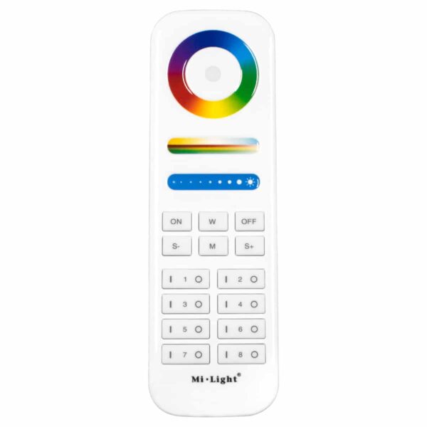 GloboStar® 73426 Ασύρματο Χειριστήριο Αφής έως 8 Group Wireless RF 2.4Ghz LED RGBW+WW Smart Touch Panel 8-Zone Mi-Light FUT089 433MHz RF 2.4G