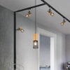 Κρεμαστό Φωτιστικό Trio Lighting DUOLINE  1x E27 Μαύρο Ματ Μεταλλικό   – 73430132