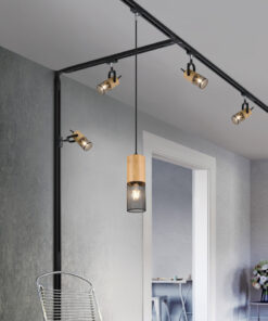 Κρεμαστό Φωτιστικό Trio Lighting DUOLINE 1x E27 Μαύρο Ματ Μεταλλικό – 73430132