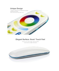 GloboStar® 73434 Mi-Light MiBOXER FUT092 – Ασύρματο Χειριστήριο Αφής έως 4 Group RF 2.4GHz 433MHz RGBW+WW Smart Touch Panel 4-Zone