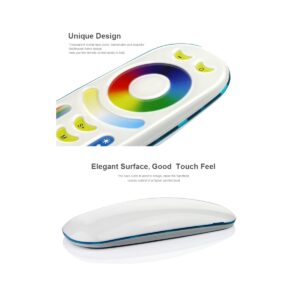 GloboStar® 73434 Mi-Light MiBOXER FUT092 – Ασύρματο Χειριστήριο Αφής έως 4 Group RF 2.4GHz 433MHz RGBW+WW Smart Touch Panel 4-Zone