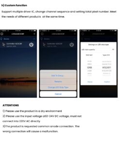GloboStar® 73448 Ασύρματος Smart Home Wi-Fi LED RGBW Dream-Color Magic Digital Controller για LED Digital RGBW Προϊόντα DC 5-24V Max 2048 IC
