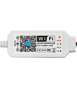 GloboStar® 73448 Ασύρματος Smart Home Wi-Fi LED RGBW Dream-Color Magic Digital Controller για LED Digital RGBW Προϊόντα DC 5-24V Max 2048 IC