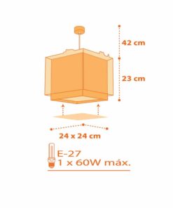Dinos κρεμαστό παιδικό φωτιστικό οροφής Ango – 73452