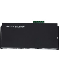 GloboStar® 73490 DC DMX Dimmer High Speed Controller / Decoder 3 Καναλιών DC 12-24V 3 x 8A 192W – Max 24A 576W – IP20 Μ16 x Π9 x Υ6cm – 2 Χρόνια Εγγύηση
