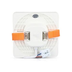 LED Panel Τετράγωνο Χωνευτό Λευκό Ρυθμιζόμενο 18W V-TAC PRO Samsung Chip 120° 1350lm 17×17 Θερμό Λευκό 3000K – 736