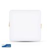 LED Panel Τετράγωνο Χωνευτό Λευκό Ρυθμιζόμενο 18W V-TAC PRO Samsung Chip 120° 1350lm 17×17 Θερμό Λευκό 3000K – 736