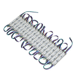 GloboStar® 73706 20 Τεμάχια x LED Modules 3 x SMD 5050 0.8W 50lm DC 12V – Αδιάβροχο IP66 – RGB – 2 Χρόνια Εγγύηση
