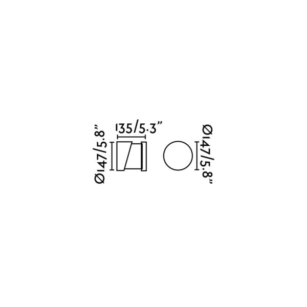 BLOCK W/L – POST LAMP CONCRETE 1xE27 FARO – 74139