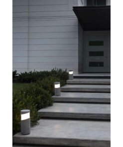 BLOCK POLE LAMP/POST LAMP CONCRETE 1xE27 FARO – 74141