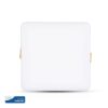 LED Panel Τετράγωνο Χωνευτό Λευκό Ρυθμιζόμενο 24W V-TAC PRO Samsung Chip 120° 1800lm 22.3×22.3 Θερμό Λευκό 3000K – 742