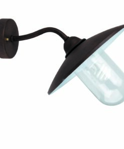 WALLY-2 RUST WALL LAMP 1 X E27 FARO – 74261