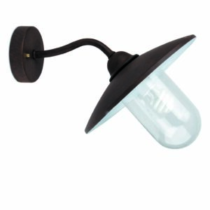 WALLY-2 RUST WALL LAMP 1 X E27 FARO – 74261