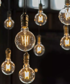 Λάμπα LED E27 G125 Filament 6W Ψυχρό λευκό 6400K Διάφανο V-TAC – 7427