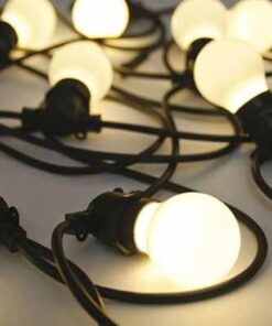Αδιάβροχο φωτιστικό γιρλάντα 5m με 10 λάμπες Θερμό λευκό 3000Κ 24V V-TAC – 217436