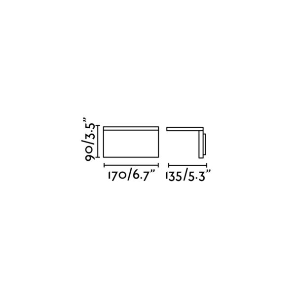 ELE DARK GREY WALL LAMP LED 6W 3000K FARO – 74419