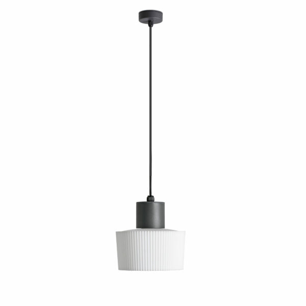 MUFFIN DARK GREY PENDANT LAMP 1XE27  FARO - 74427C-04