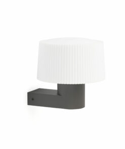 MUFFIN DARK GREY WALL LAMP 1XE27 FARO – 74432A-04