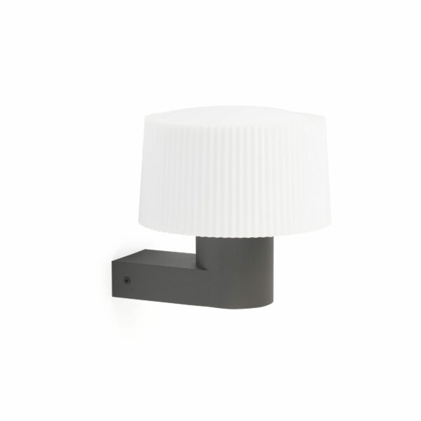 MUFFIN DARK GREY WALL LAMP 1XE27 FARO - 74432A-04