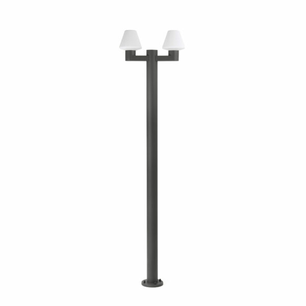 MISTU DARK GREY LAMPPOST 2XE27 FARO - 74435F2-02