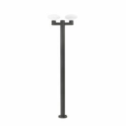 BLUBS DARK GREY LAMPPOST 2XE27 FARO – 74435F2-03