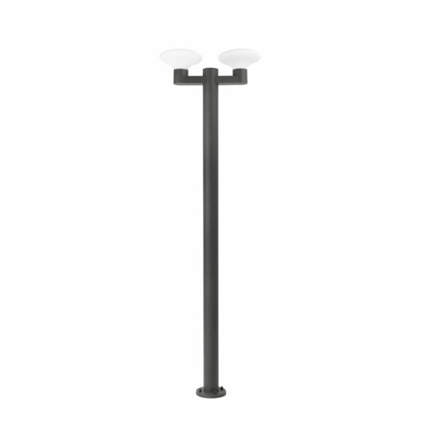 BLUBS DARK GREY LAMPPOST 2XE27 FARO - 74435F2-03