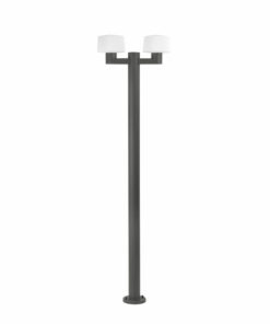 MUFFIN DARK GREY LAMPPOST 2XE27 FARO – 74435F2-04