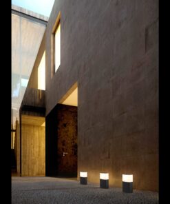 DATNA DARK GREY POST LAMP 1 X E27 H29cm FARO – 74441