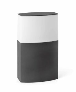 DATNA DARK GREY POST LAMP 1 X E27 H29cm FARO – 74441