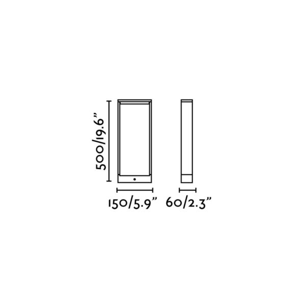 ALP DARK GREY BEACON LAMP LED 7W 3000K H50cm FARO – 74451