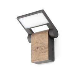 WOOD WALL LAMP DARK GREY LED 11W 3000K FARO – 74455