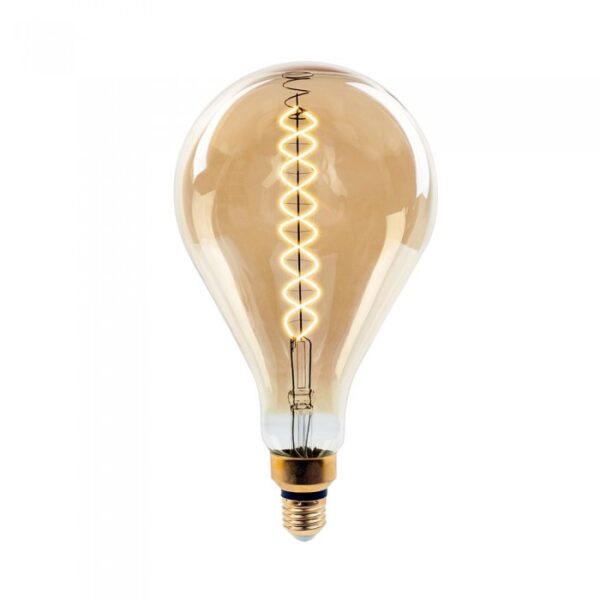 LED Λάμπα E27 A165 30cm 8W Dimmable Filament Amber V-TAC 340° 500lm Θερμό Λευκό 2000Κ – 7461